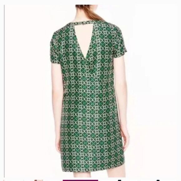 J Crew "Swoop" Silk A-Line Dress Size 6 - Picture 15 of 15
